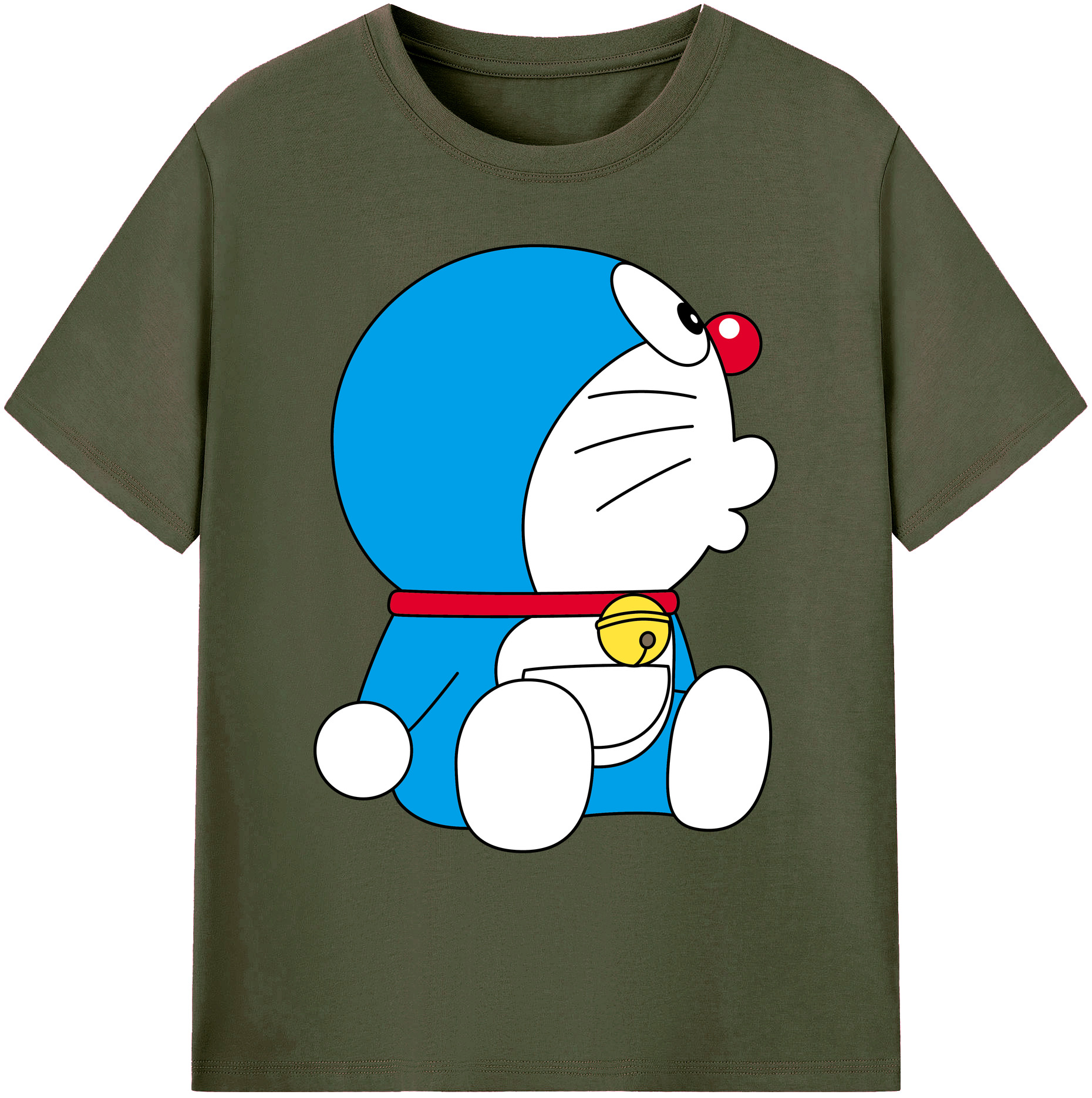 （画像用） ドラえもん Doraemon 綿100％ メンズ半袖Tシャツ｜肌触りやわらか＆通気性